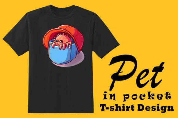 Adorable Pet in Pocket Clipart for POD: A T-Shirt Design Review for Etsy Sellers