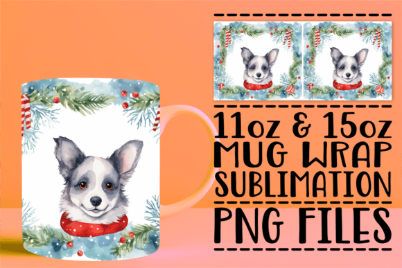 Elegant Watercolor Ornaments Mug for Crafts Projects