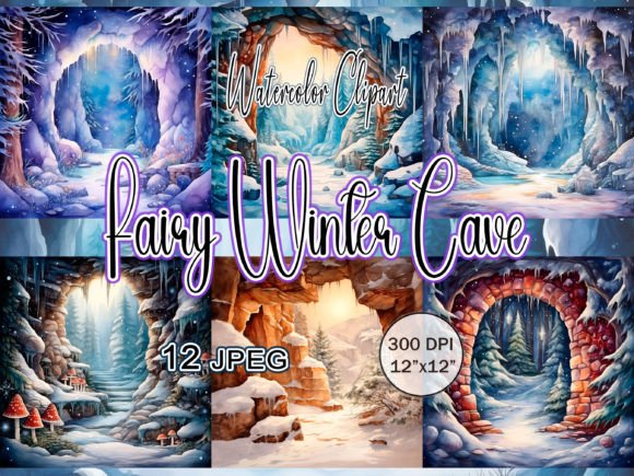 Fairy Winter Cave JPEG Clipart for Marketing & Branding: A Designer’s Review
