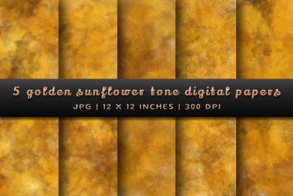 Golden Sunflower Tone Digital Papers: A Brand Designer’s Practical Review for Local Business Branding