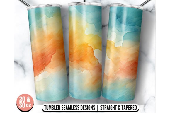 h1Watercolor 30oz 20oz Skinny Tumbler Wrap for Crafts & Digital Product Sellers/h1