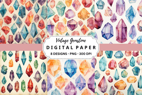 h1Watercolor Vintage Gemstone Background – A Softly Ornate Backdrop for Artisan Branding/h1