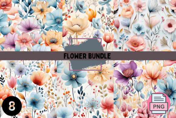 Rainbow Watercolor Flowers for Brand Backgrounds