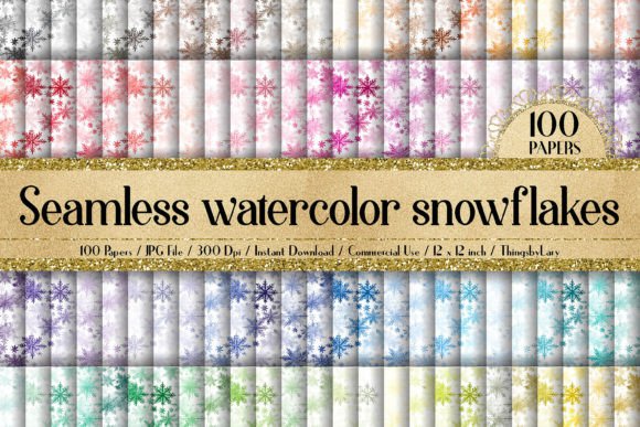 Seamless Watercolor Snowflakes Pattern: A Designer’s Review for Local Branding and Packaging