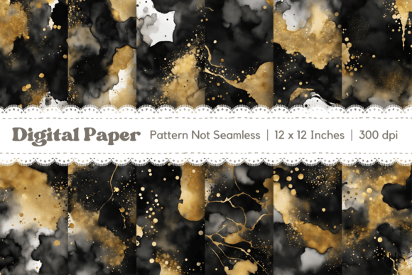 Watercolor Black Gold Abstract Texture: A Designer’s Real-World Embroidery Review