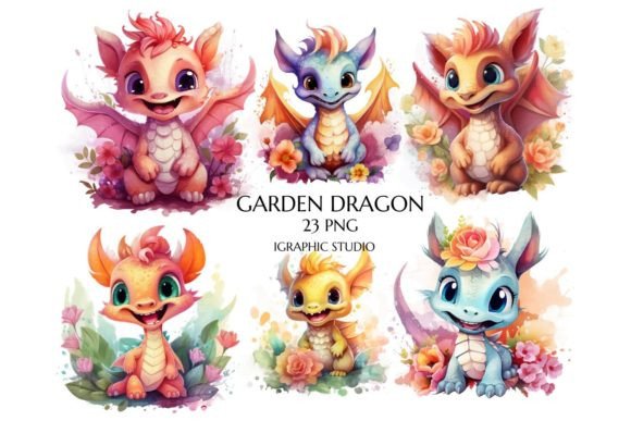 Watercolor Floral Baby Dragon Clipart for Graphic Templates: A Seller’s Real-World Review