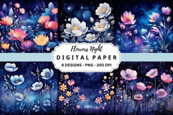 Watercolor Flowers Night Background: A Seller’s Real-World Review for Digital Product Creation